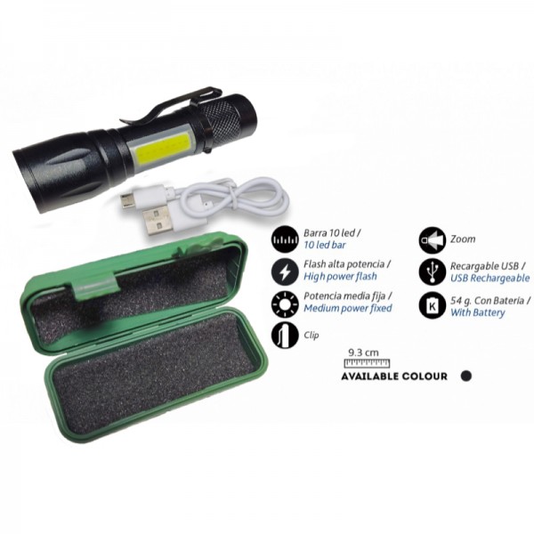 ¡¡OPORTUNIDAD!! LINTERNA EKIPOL RECARGABLE TRES POSICIONES 150 LUMENS