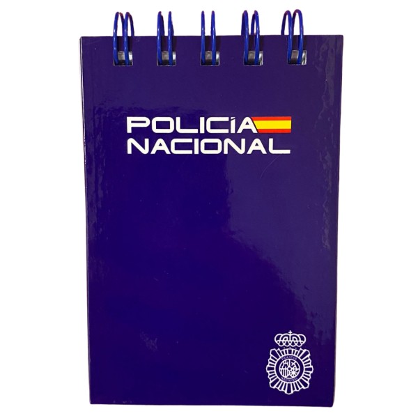 LIBRETA ANOTACION ESCUDO POLICÍA NACIONAL