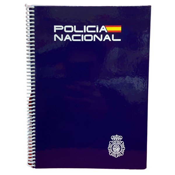 CUADERNO ANOTACION ESCUDO POLICÍA NACIONAL