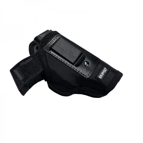 FUNDA INTERIOR EKP CORDURA NEGRO CON PINZA DE ACERO TEMPLADO ARMAS SUBCOMPACT