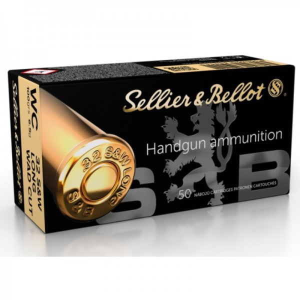 MUNICION METALICA SELLIER BELLOT CALIBRE .32 S&W WD WADCUTTER - 100 GRS.