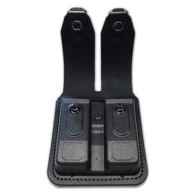 PORTACARGADOR DOBLE PARA CARGADORES COMPACT EN POLIMERO MOLDEADO DOBLE POSICION RADAR