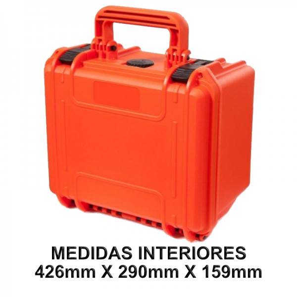MALETIN DUTY IMPERMEABLE (430 x 290 x 159 mm) CON PRESURIZACION INT FOAM TS430S NARANJA