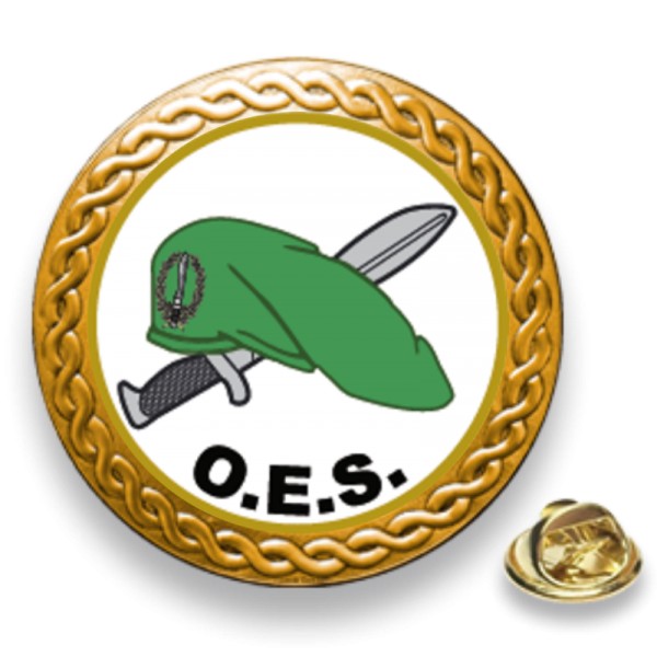 PIN COLOR ORO. O.E.S.