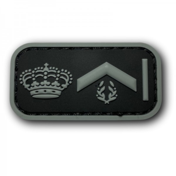 PARCHE DISTINTIVO GOMA 3D SUBINSPECTOR DE POLICÍA (BAJA VISIBILIDAD)
