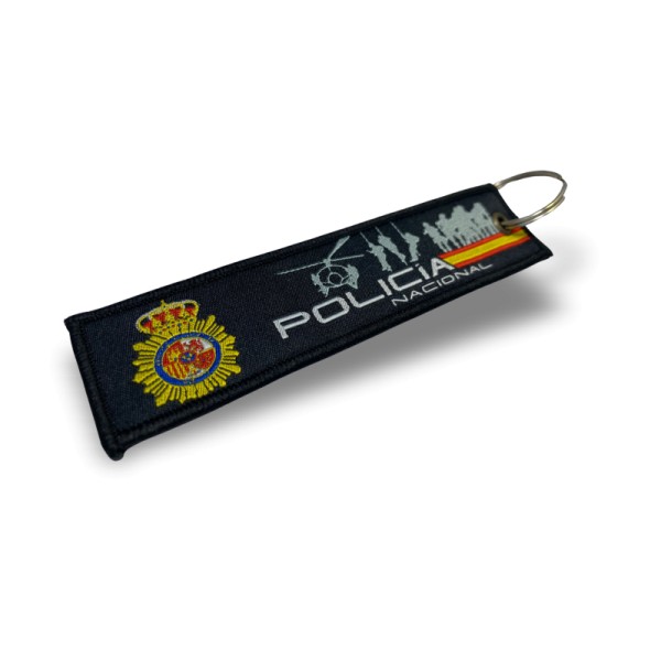 LLAVERO BORDADO "POLICÍA NACIONAL"