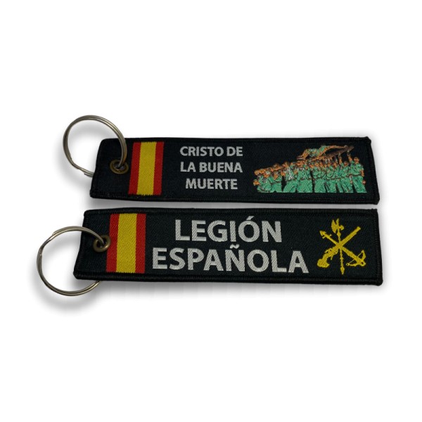 LLAVERO LEGIÓN ESPAÑOLA Y CRISTO DE LA BUENA MUERTE