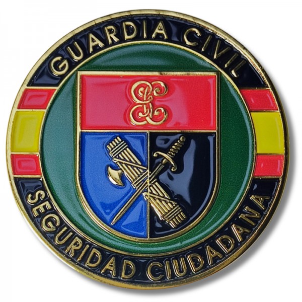 MONEDA DE COLECCION GUARDIA CIVIL DISTINTIVO SEGURIDAD CIUDADANA