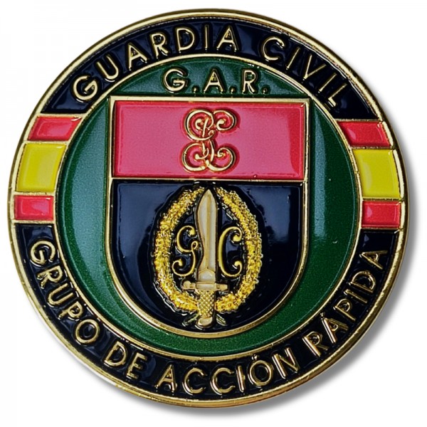 MONEDA DE COLECCION GUARDIA CIVIL DISTINTIVO GRUPO DE ACCION RAPIDA (GAR)