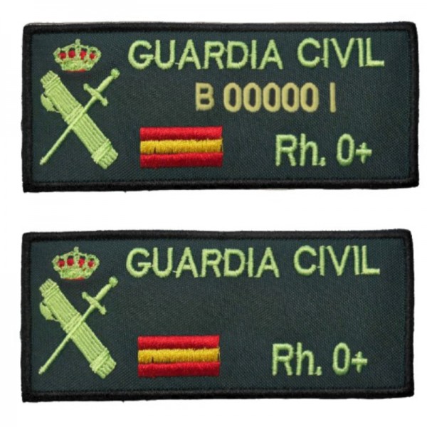 GALLETA / PARCHE BORDADO PERSONALIZADO GUARDIA CIVIL