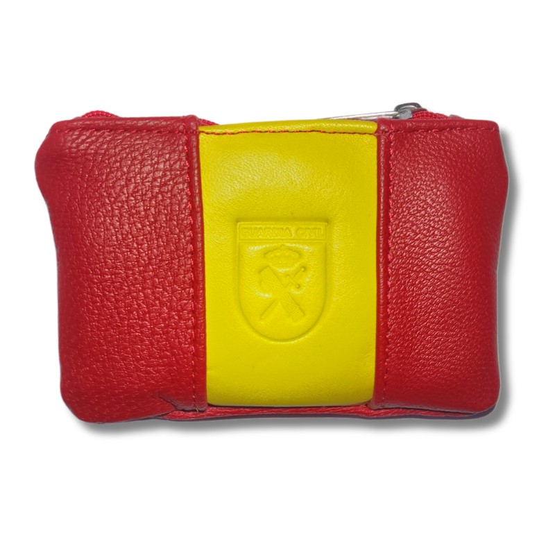 Mini Monedero De Piel Tipo Bolsa De Mano, Colores! Rojo Piel