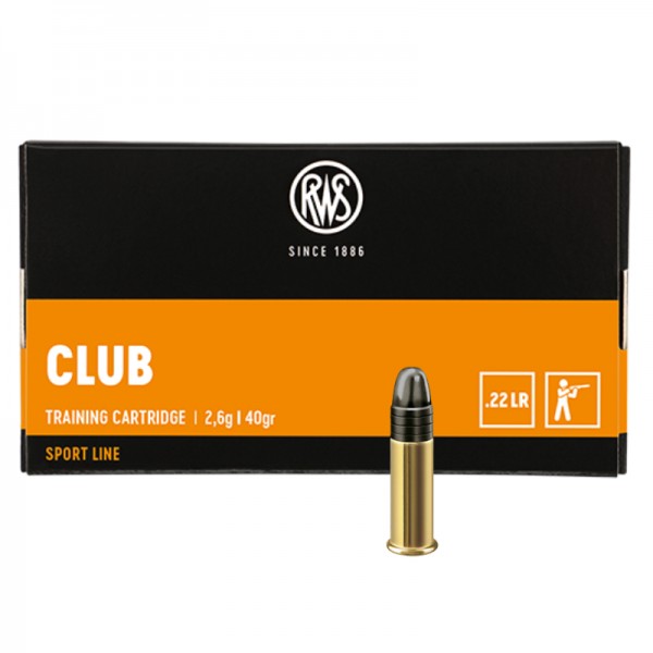 MUNICION METALICA RWS CLUB CAL.22 LR - 40 GR