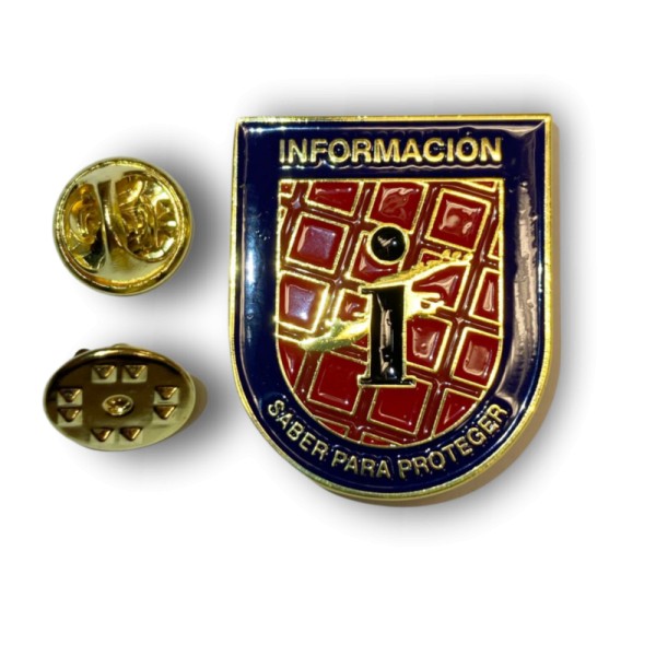 DISTINTIVO DE FUNCION DE LA UNIDAD DE INFORMACION DE LA POLICIA NACIONAL"SABER PARA PROTEGER"