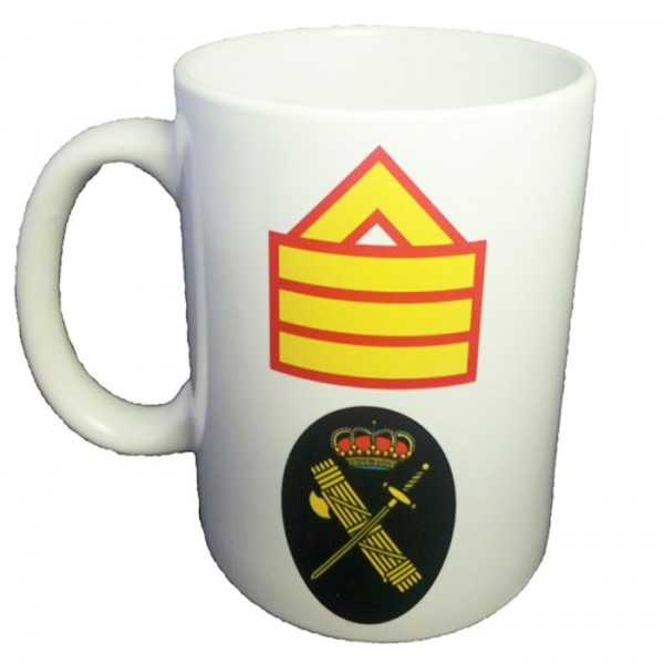¡LIQUIDACION! TAZA GUARDIA CIVIL EMPLEO SARGENTO PRIMERO