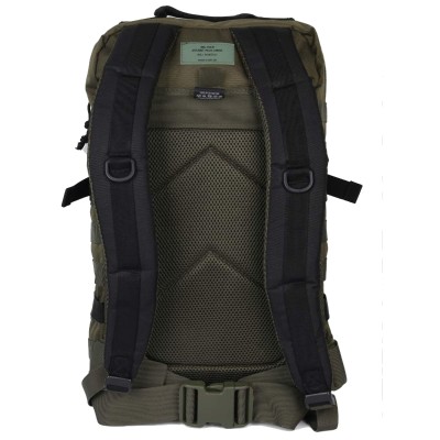 MOCHILA ASSAULT 36 LITROS, SISTEMA MOLLE ACOLCHADA RANGER VERDE/NEGRO
