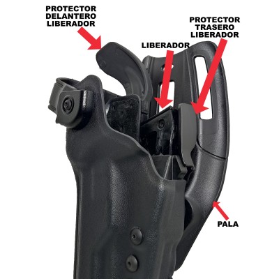 FUNDA RADAR NEW EXTREME 5 NIVELES DE SEGURIDAD PARA HK USP COMPACT