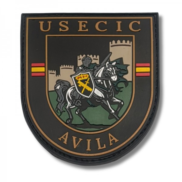 PARCHE PVC GUARDIA CIVIL USECIC AVILA 7 cm x 6,5 cm