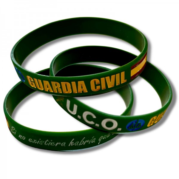 PULSERA ELASTICA DE PVC UCO GUARDIA CIVIL