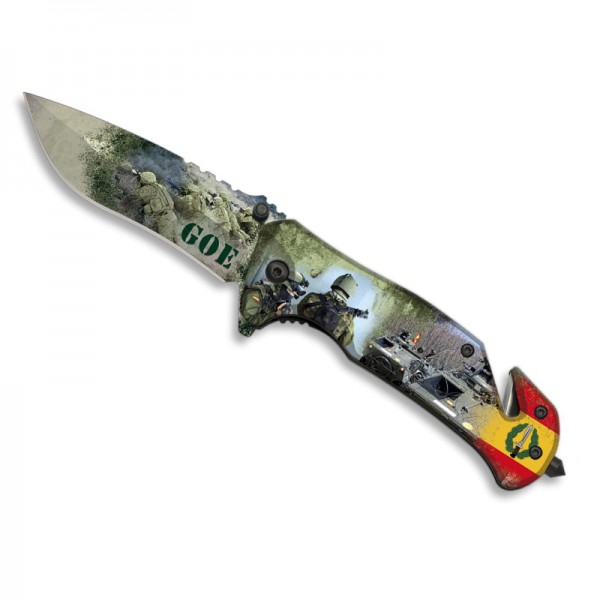 ¡¡OPORTUNIDAD!! NAVAJA ESTAMPACION 3D MODELO `GOE´, HOJA 8.2 CM