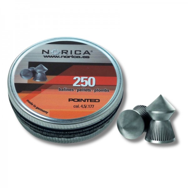 BALINES NORICA POINTED 4,5 mm (.177) — 250 UDS