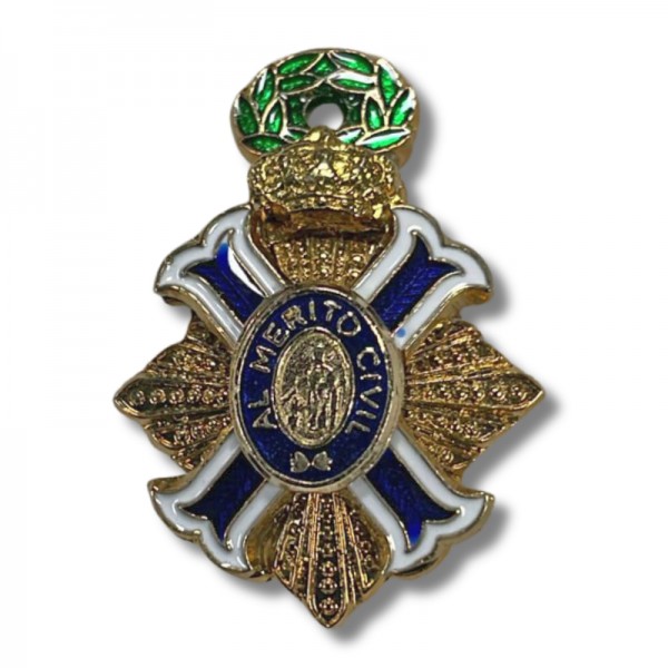 PIN MEDALLA MÉRITO CIVIL ORO (ORFEBRERIA)