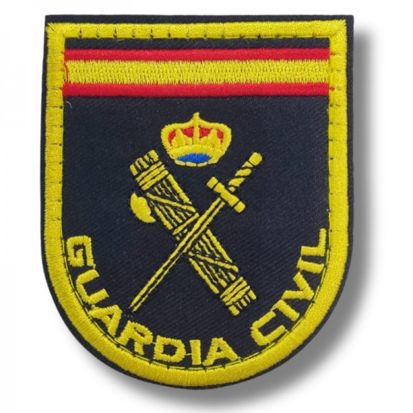 PARCHE BORDADO GUARDIA CIVIL CON VELCRO 8 x 6,5 cm. (BRAZO)