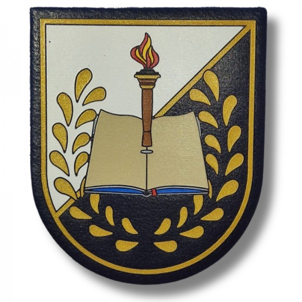 PARCHE PVC OFICIAL DISTINTIVO FUNCION UNIDAD DE GESTION Y APOYO POLICIA NACIONAL 7 x 8,2 cm. (BRAZO)