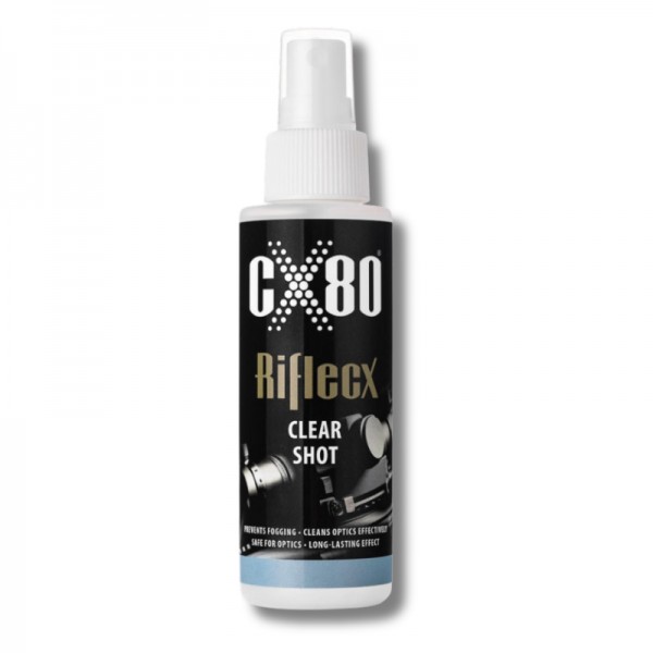 LIMPIADOR DE CRISTALES / LENTES 100 ml CX80 RIFLECX – CLEAR SHOT