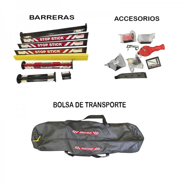 KIT STOP STICK - DISPOSITIVO PARA DETENER VEHÍCULOS EN FUGA A ALTA VELOCIDAD