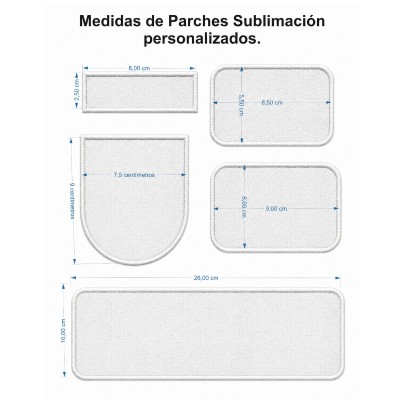 PARCHES SUBLIMACION...