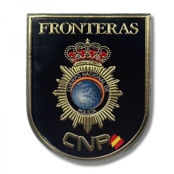 PARCHE PVC OFICIAL DE  POLICIA NACIONAL - FRONTERAS 4,5 cm x 4 cm
