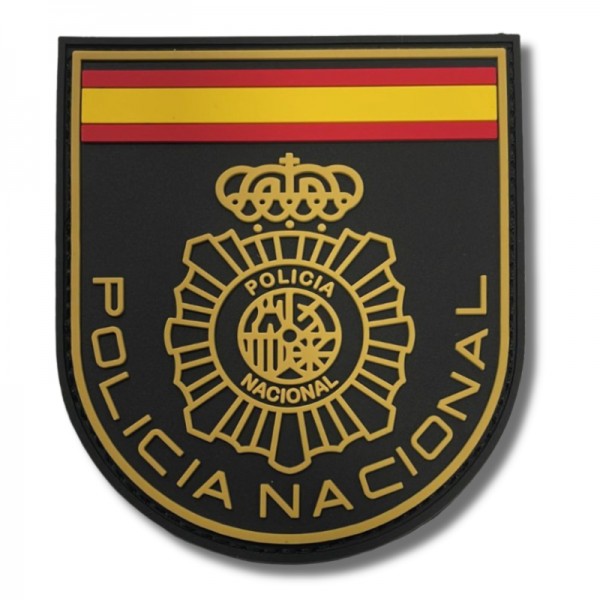PARCHE GOMA POLICIA NACIONAL 4,5 cm x 4 cm (PECHO)