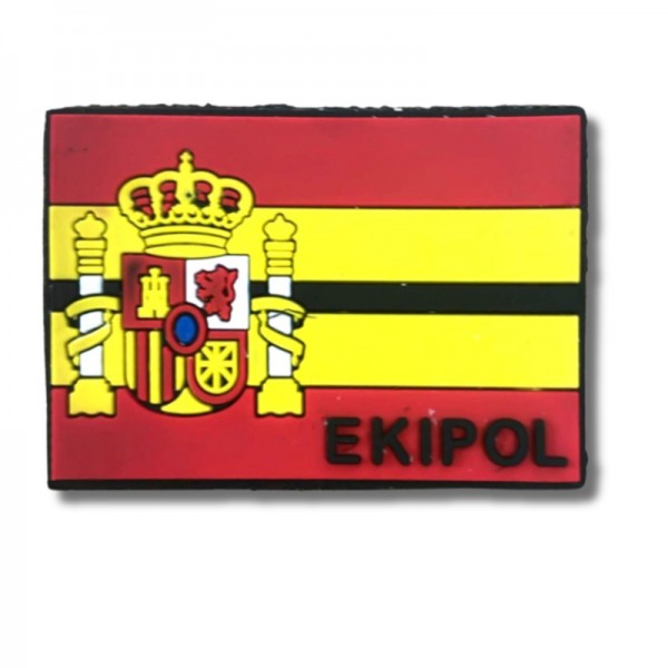 PARCHE GOMA BANDERA DE ESPAÑA 3,5 cm X 5,5 cm EKIPOL