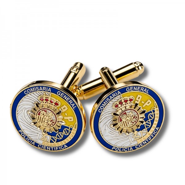 GEMELOS PARA CAMISA COMISARIA CENTRAL POLICIA CIENTIFICA DE POLICIA NACIONAL