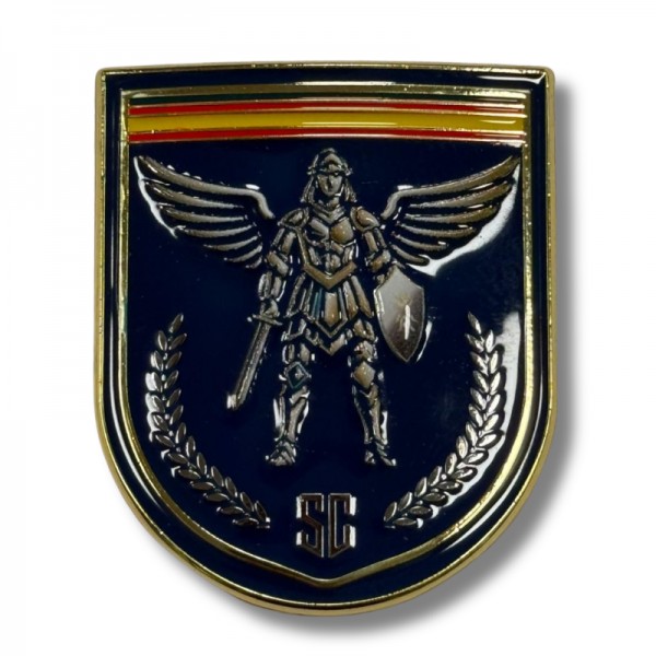 DISTINTIVO METALICO OFICIAL FUNCION SEGURIDAD CIUDADANA POLICIA NACIONAL 3 cm x 2,5 cm