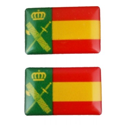 PEGATINA ESPAÑA SILICONADA RECTANGULO 2 UNIDADES