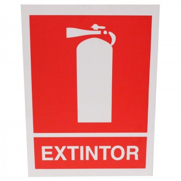 CARTEL DE SEÑALIZACIÓN DE EXTINTOR DE INCENDIOS DE 30X40CM