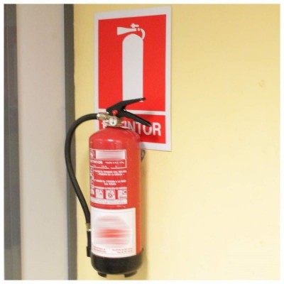 CARTEL DE SEÑALIZACIÓN DE EXTINTOR DE INCENDIOS DE 30X40CM